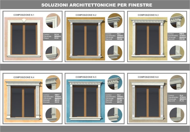 Cornici Per Facciate, Decorazioni Facciate Esterne - Dekor Italy